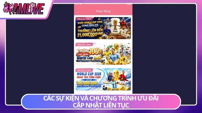 Nhiều chương trình theo mùa mang đến thêm cơ hội nhận phần thưởng