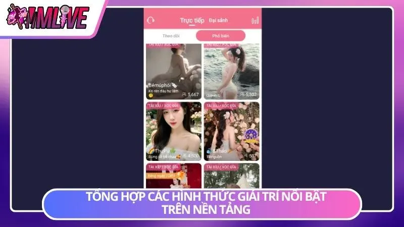 Nội dung đa dạng đáp ứng nhiều sở thích và phong cách giải trí