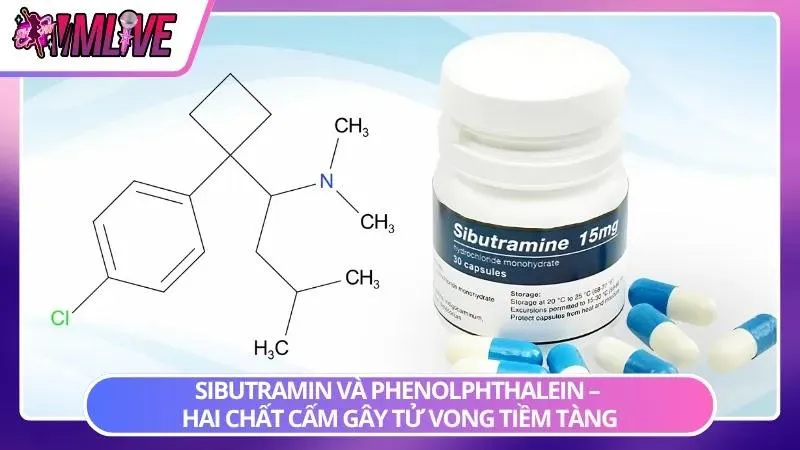 Hình minh họa cảnh báo về các hoạt chất bị cấm trong sản phẩm